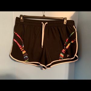Fila Womens Black Work Out Running Shorts Size 1X